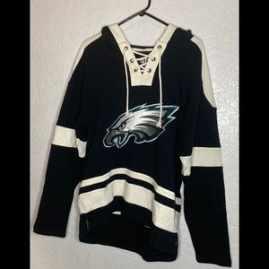 OTS nfl Philadelphia eagles lace up hoodie